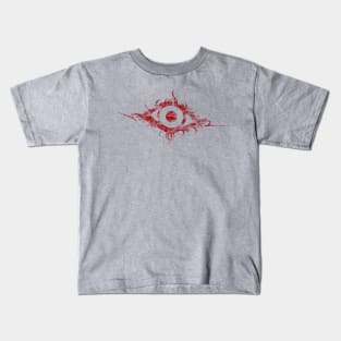 Art is in the EYE of the beholder (red) Kids T-Shirt